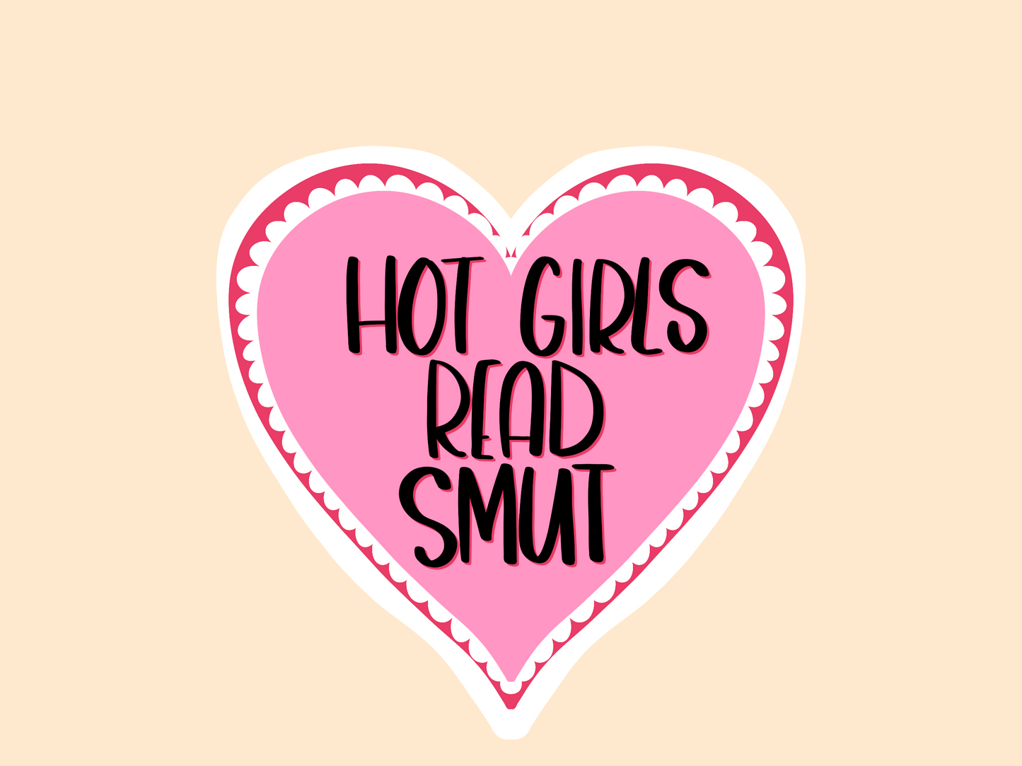 Hot girls reas smut sticker/magnetic bookmark