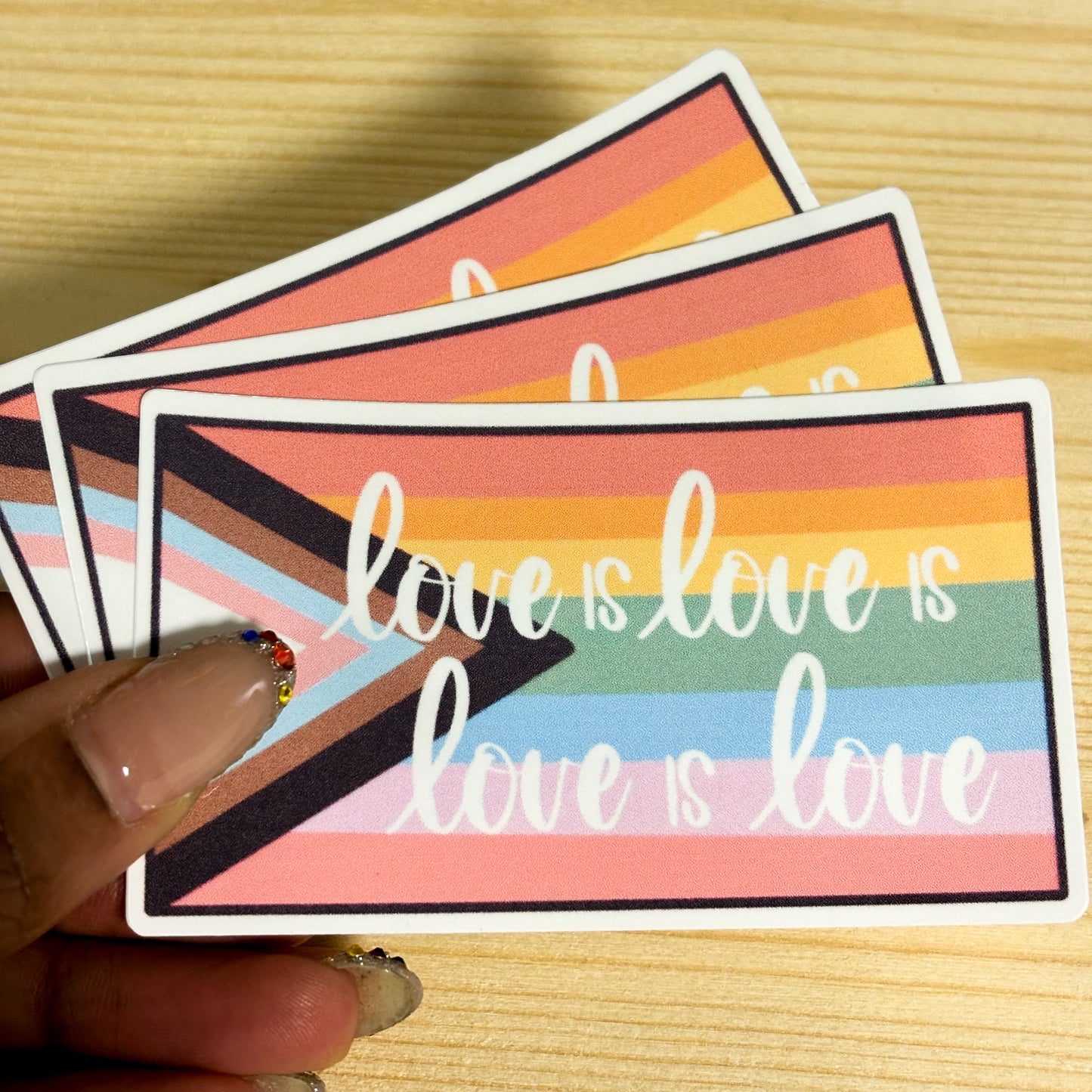 Love Is Love Is Love Sticker PRIDE